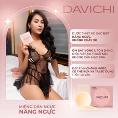 Miếng Dán Ngực Nâng Ngực Silicone Nhiệt Tự Thân Davichi Ôm Khít - Hộp 2 Cặp