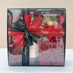 [Hộp Đen] Hộp Quà Sữa Tắm Hoa Hồng Damask Weilaiya 450ml