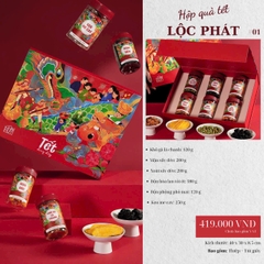 Hộp Qùa Tết Xuân Giáp Thìn 2024 Nhà Mứt - Sét Quà Tết Lộc Phát  1