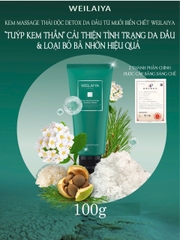 Kem Massage Thải Độc Detox Da Đầu Chiết Xuất Muối Biển Weilaiya 100g