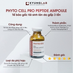 Tinh Chất Tế Bào Gốc Tái Tạo Trẻ Hóa Da Phyto Cell Peptide Ampoule Kyunglab 20ML