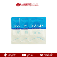 Mặt nạ cấp ẩm, trẻ hóa da DASAMIN (mẫu mới) - Hộp 3 miếng