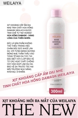Xịt Khoáng Hoa Hồng Weilaiya Rose Mineral Mist 300ml