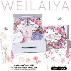 [Hộp Hoa] Sét Quà Tặng Sữa Tắm Hoa Trà Camellia Weilaiya