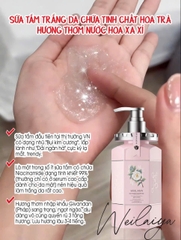 Sữa Tắm Trắng Da Hoa Trà Camellia Weilaiya 450ml + Tặng Bông Tắm