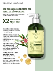 [Hộp Trắng] Sét Quà Gội Xả Gừng Luxury Xanh Detox Da Đầu X2 Mọc Tóc