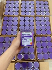 TPCN Kẹo Dẻo Ngủ Ngon Natrol Gummies Melatonin 10mg Vị Dâu Của Mỹ