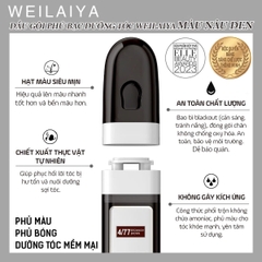 [Mua 1 Tặng 1] Combo 2 Hộp Phủ Bạc Dưỡng Tóc Weilaiya - Màu Nâu Đen