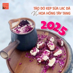 Kẹo Táo Đỏ Kẹp Sữa Lạc Đà Nhân Hạt Điều Takla 300g (20 gói) - Mix Hoa Hồng Tây Tạng