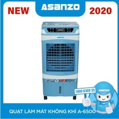 Máy làm mát không khí Asanzo model A-6500 NEW 2020 (Mặt kính 3D)