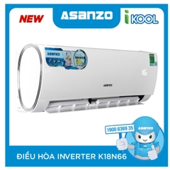 Điều hòa không khí Asanzo 18000BTU 1 chiều Inverter K18N66