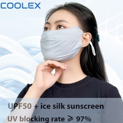 Khẩu trang chống UV Coolex UPF50+ CL24886 form rộng che chắn toàn diện