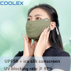Khẩu trang chống UV Coolex UPF50+ CL24886 form rộng che chắn toàn diện