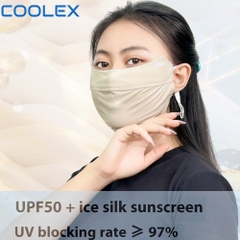 Khẩu trang chống UV Coolex UPF50+ CL24886 form rộng che chắn toàn diện