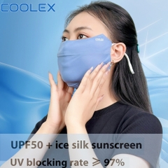 Khẩu trang chống UV Coolex UPF50+ CL24886 form rộng che chắn toàn diện