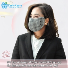 Khẩu trang Nữ lọc khí hại PM2.5, Chống UV, Giữ ẩm da CooleXpure CLB24099-02