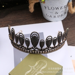 Vương miện chụp hình đen đá vòng cổ điển mẫu mới 2023  giangpkc-phu-kien-thoi-trang
