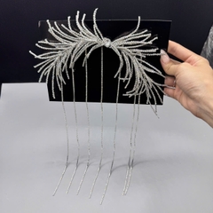 Cài tóc cô dâu đá tua rua mẫu mới xích đá dài t2/2025 Giangpkc SP2227091  giangpkc-phu-kien-thoi-trang