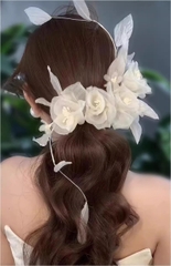 💐 Hoa Voan Cài Tóc Cô Dâu - Biểu Tượng Của Sự Tinh Tế và Duyên Dáng 💐 giangpkc-phu-kien-thoi-trang