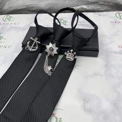Cà vạt đen cho Chú rể thắt sẵn 6cm  2023 mà các tiệm áo cưới hay dùng TP HCM  Giangpkc giangpkc-phu-kien-thoi-trang