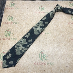 Cà vạt nam hoa văn thập niên 80 bản dài 8cm tự thắt 2024  giangpkc-phu-kien-thoi-trang
