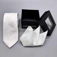 Hộp Cà vạt nam cao cấp 7cm khăn và cà vạt tự thắt tặng kèm kẹp cà vạt 70k  giangpkc-phu-kien-thoi-trang