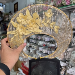 Thanh Lý mấn mỹ nhân vàng đồng ren  cao 12cm Giangpkc  giangpkc-phu-kien-thoi-trang