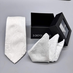 Hộp Cà vạt nam cao cấp 7cm khăn và cà vạt tự thắt tặng kèm kẹp cà vạt 70k  giangpkc-phu-kien-thoi-trang