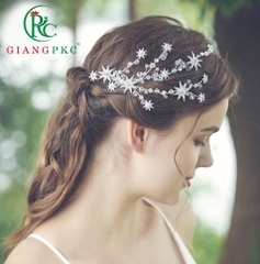 Cài ốp tóc cô dâu hợp kim đính pha lê cao cấp mẫu mơi Giangpkc 12-2022  giangpkc-phu-kien-thoi-trang