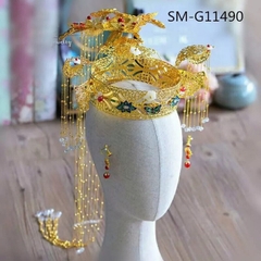Cài tóc cô dâu cổ trang