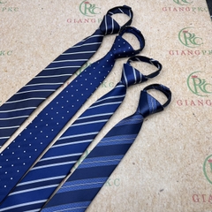 Cà vạt nam thanh niên TP HCM cao cấp 6cm thắt sẵn dây kéo đồng bộ xanh đen đẹp Giangpkc 2022  giangpkc-phu-kien-thoi-trang