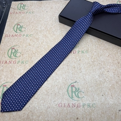 Cà vạt nam màu tím trung niên bản 8cm dài tự thắt hàng dầy 3 lớp dành cho Lãnh Đạo giangpkc-phu-kien-thoi-trang