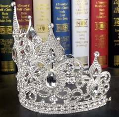 Vương miện Hoa Hậu dáng cao đá tròn mẫu đăng quang mới 2022 ( 19.5cm - đáy 16 ) Giangpkc  giangpkc-phu-kien-thoi-trang
