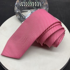 cà vạt nam bản 8cm Giangpkc calavat hồng đậm