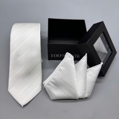 Hộp Cà vạt nam cao cấp 7cm khăn và cà vạt tự thắt tặng kèm kẹp cà vạt 70k  giangpkc-phu-kien-thoi-trang
