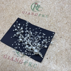 Cài tóc cô dâu ốp bên hạt trai pha lê kiểu mới dành cho thợ chuyên nghiệp Giangpkc 8- 2022 SP2221642  giangpkc-phu-kien-thoi-trang