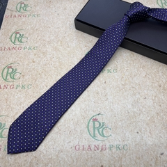 Cà vạt nam màu tím trung niên bản 8cm dài tự thắt hàng dầy 3 lớp dành cho Lãnh Đạo giangpkc-phu-kien-thoi-trang