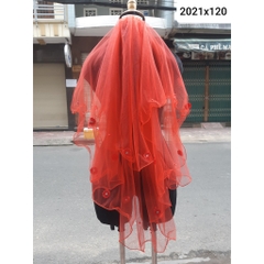 [HCM]Tổng hợp voan cô dâu màu đỏ và đỏ đô trơn hoặc trang trí GiangpkcGiangpkc