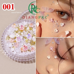 Đá đính mắt make up - miếng dán đính đá trang điểm cho mặt, mắt, tóc Giangpkc  giangpkc-phu-kien-thoi-trang