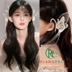 Bộ hai cái cài tóc cô dâu kẹp bên tuyệt đẹp mẫu mới 2023 Giangpkc  giangpkc-phu-kien-thoi-trang