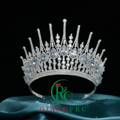 Vương Miện Triều Thiên Tia Đá Zincon Cao Cấp 14 cm - Khoảnh Khắc Lộng Lẫy Của Quý Cô giangpkc-phu-kien-thoi-trang