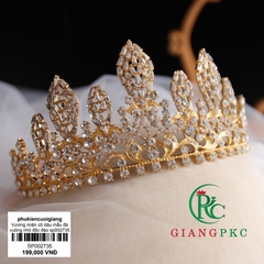 Vương miện cô dâu mẫu đá vuông nhỏ độc đáo giangpkc sp002735