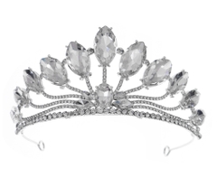 [HCM] Vương miện cô dâu hạt đá to mẫu cao 7cm - đk 14cm mới GIangpkc  giangpkc-phu-kien-thoi-trang