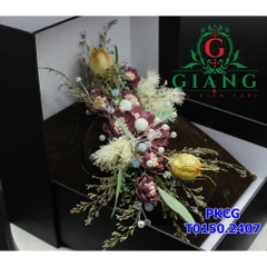 Ốp hoa cô dâu cài tóc đẹp t7-2018
