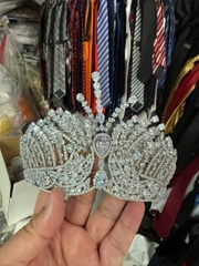 Vương miện cô dâu cao cấp đá zincon  giangpkc-phu-kien-thoi-trang cao 9.5 cm  mới 2025