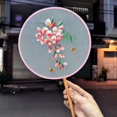 Quạt cổ trang trung quốc thêu cao cấp đính tua T10-2024  giangpkc-phu-kien-thoi-trang