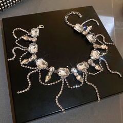 Vòng Chocker Vòng Cổ Đính Đá Cao Cấp Ôm Sát Retro  giangpkc-phu-kien-thoi-trang