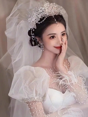 Vương miện cô dâu mẫu mới viền pha lê cao cấp  giangpkc-phu-kien-thoi-trang