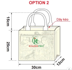 QUÀ TẶNG Túi tote đay  có khóa kéo GIANGPKC  giangpkc-phu-kien-thoi-trang