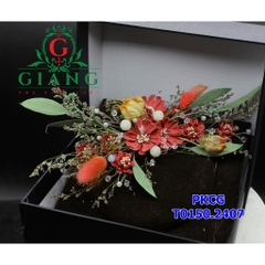 Ốp hoa cô dâu cài tóc đẹp t7-2018